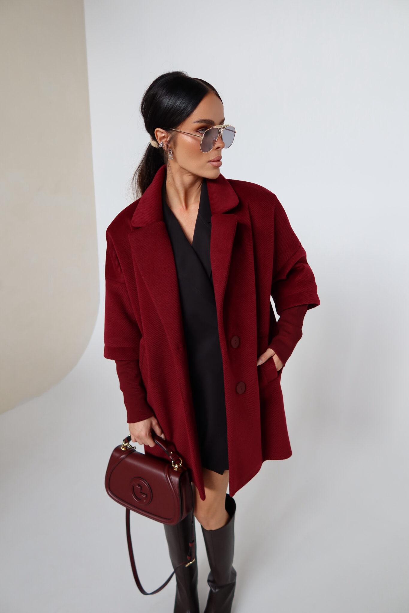 Палто ETERNAL burgundy - Image 7