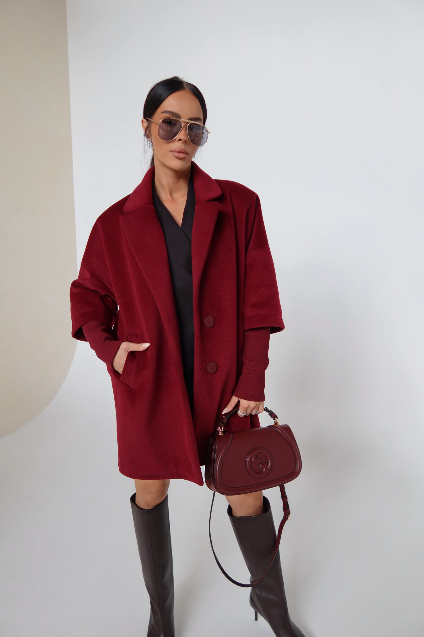 Палто ETERNAL burgundy