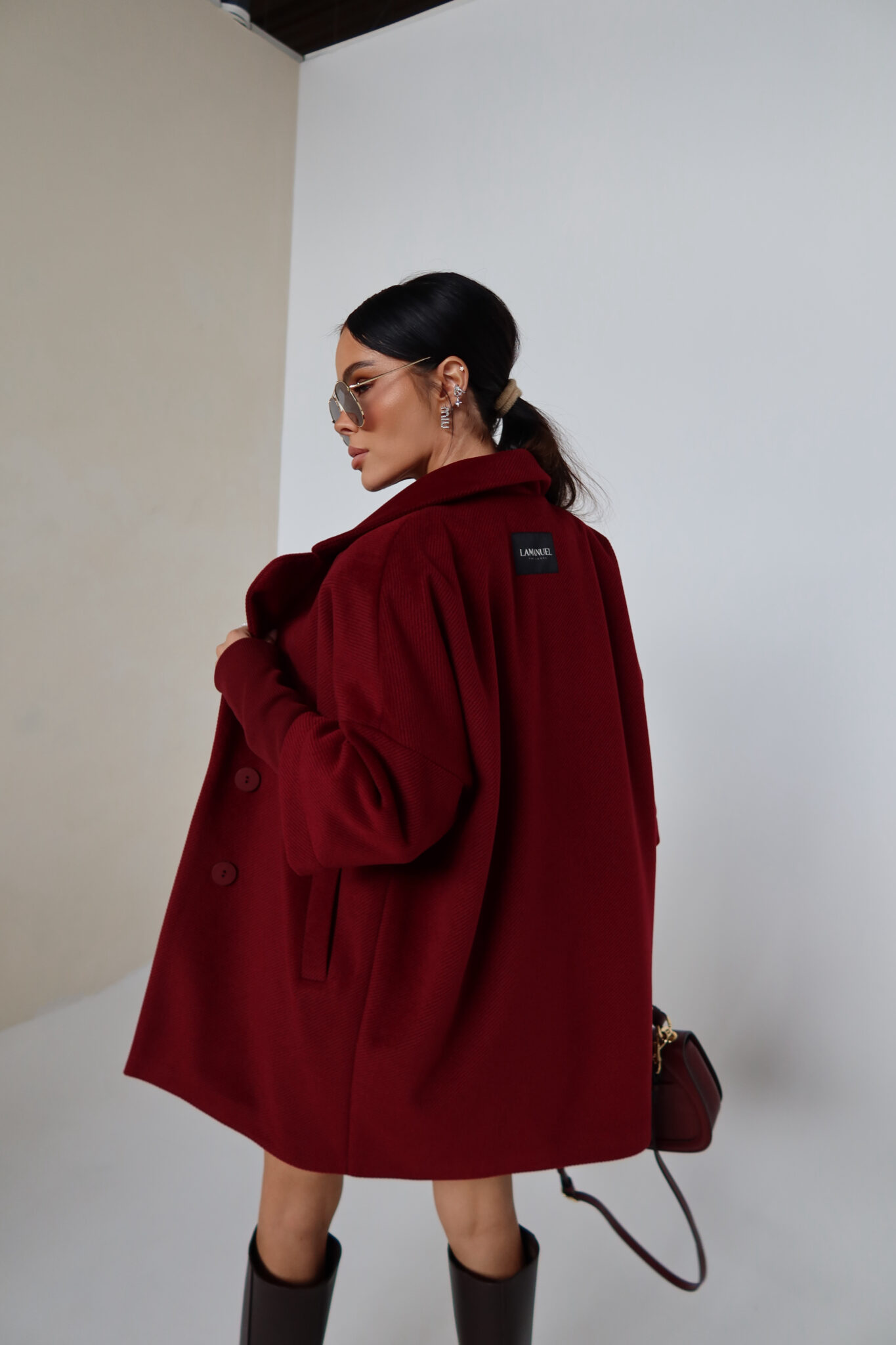 Палто ETERNAL burgundy - Image 2