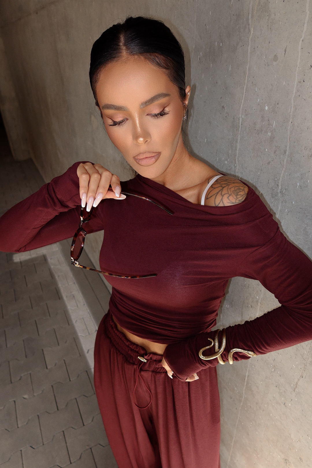 Топ HUGGIE Burgundy - Image 6